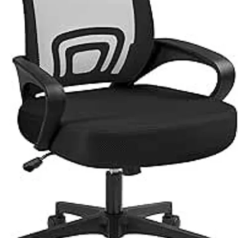 BOXED YAHEETECH MODERN ERGONOMIC OFFICE CHAIR ADJUSTABLE SWIVEL - BLACK