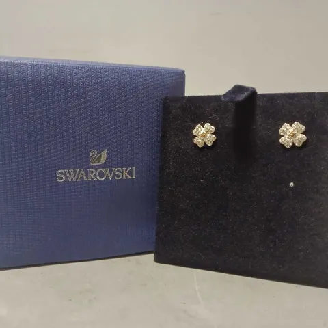 BOXED SWAROVSKI CLOVER EARRINGS