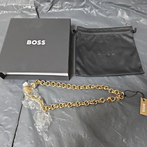 BOSS BOXED HONEY LADIES NECKLACE GOLD