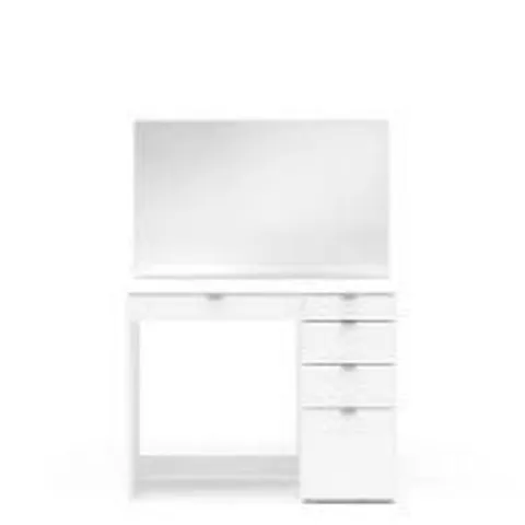 BOXED MARQUIZE DRESSING TABLE WITH MIRROR - WHITE (1 BOX)