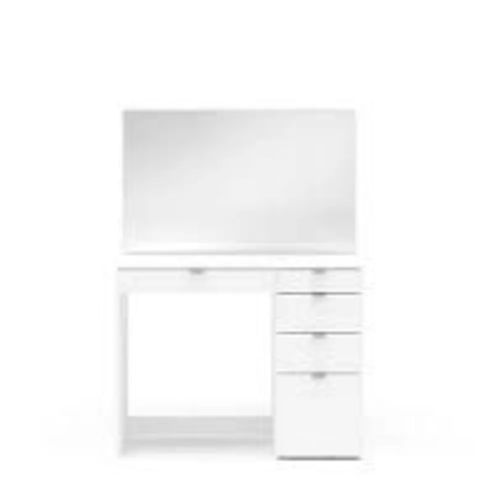 BOXED MARQUIZE DRESSING TABLE WITH MIRROR - WHITE (1 BOX)