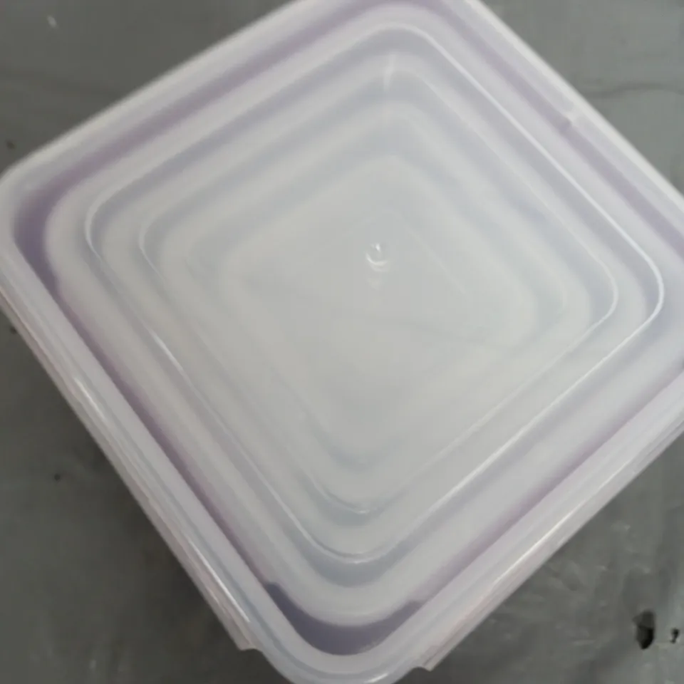 LOCK & LOCK 5 PIECE SQUARE STORAGE CONTAINERS 