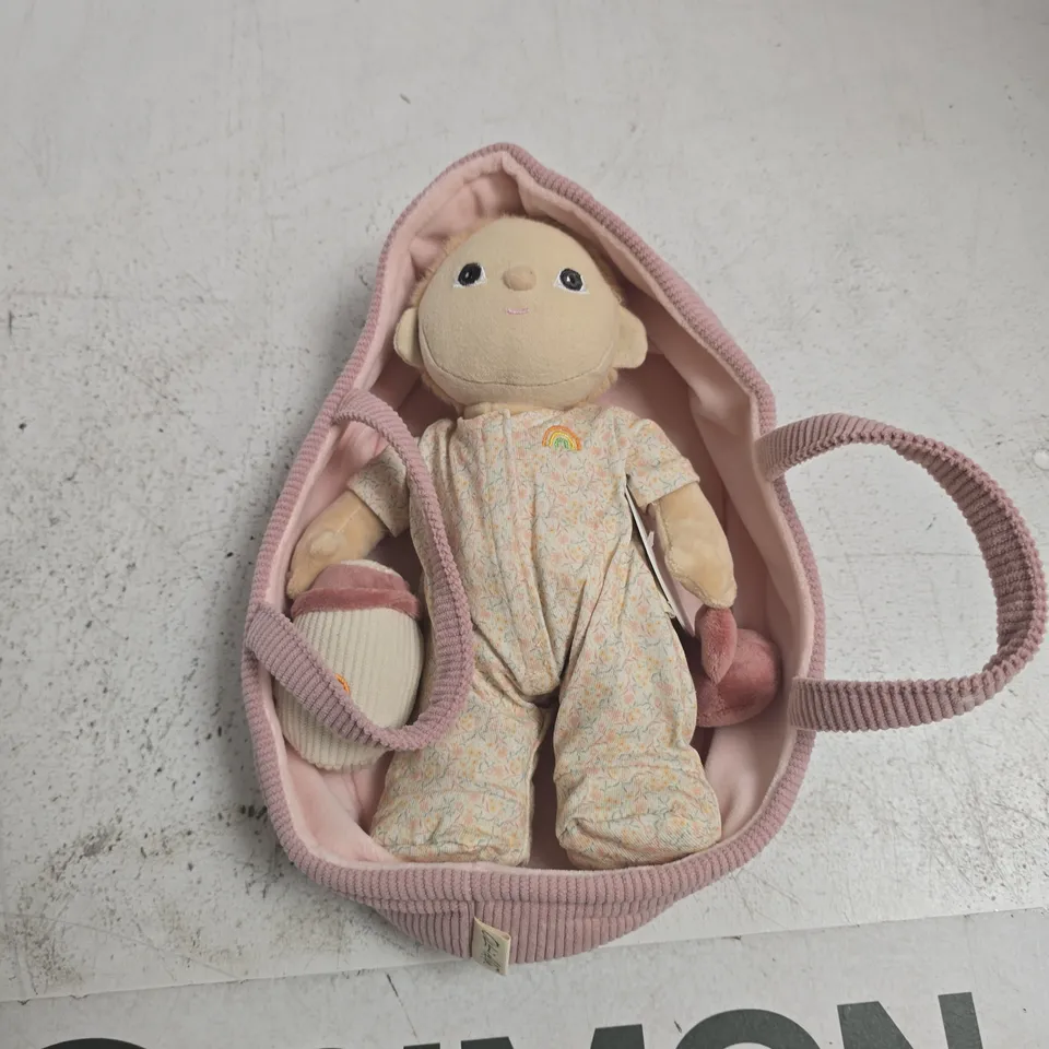 DINKUM DOLLS BINKY DINKY PLUSH DOLL IN PINK BAG