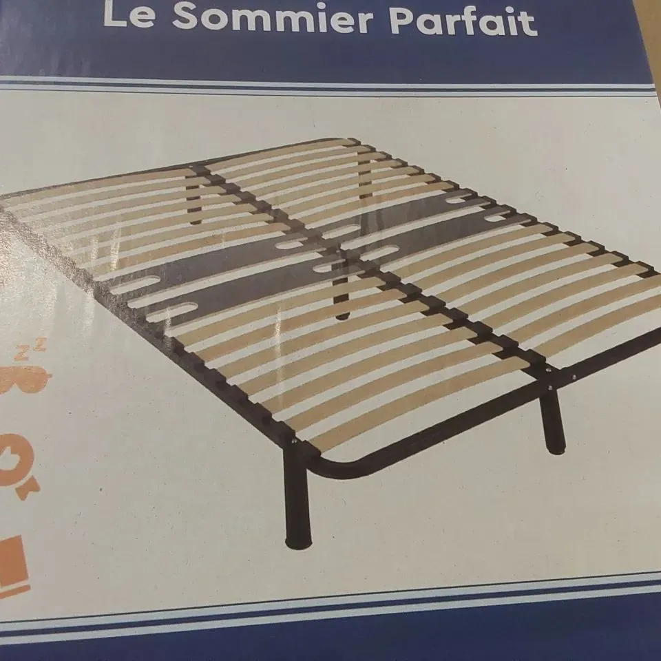 BRAND NEW BOXED EMMA SLATTED FRAME BED 120 x 190CM SMALL DOUBLE (1 BOX)