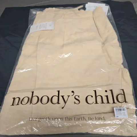 NOBODY'S CHILD WIDE LEG PALAZZO TROUSER IN CREAM SIZE UK 14