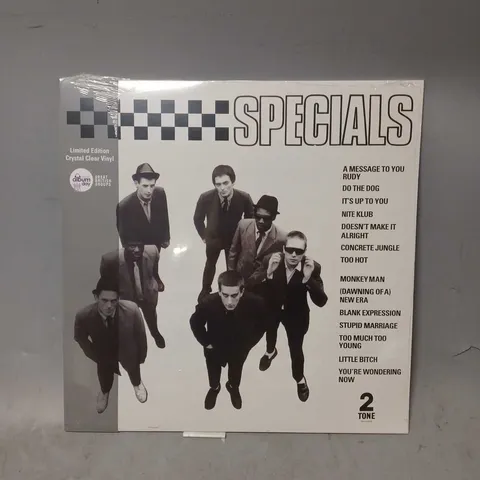 SEALED THE SPECIALS THE SPECIALS CRYSTAL CLEAR VINYL