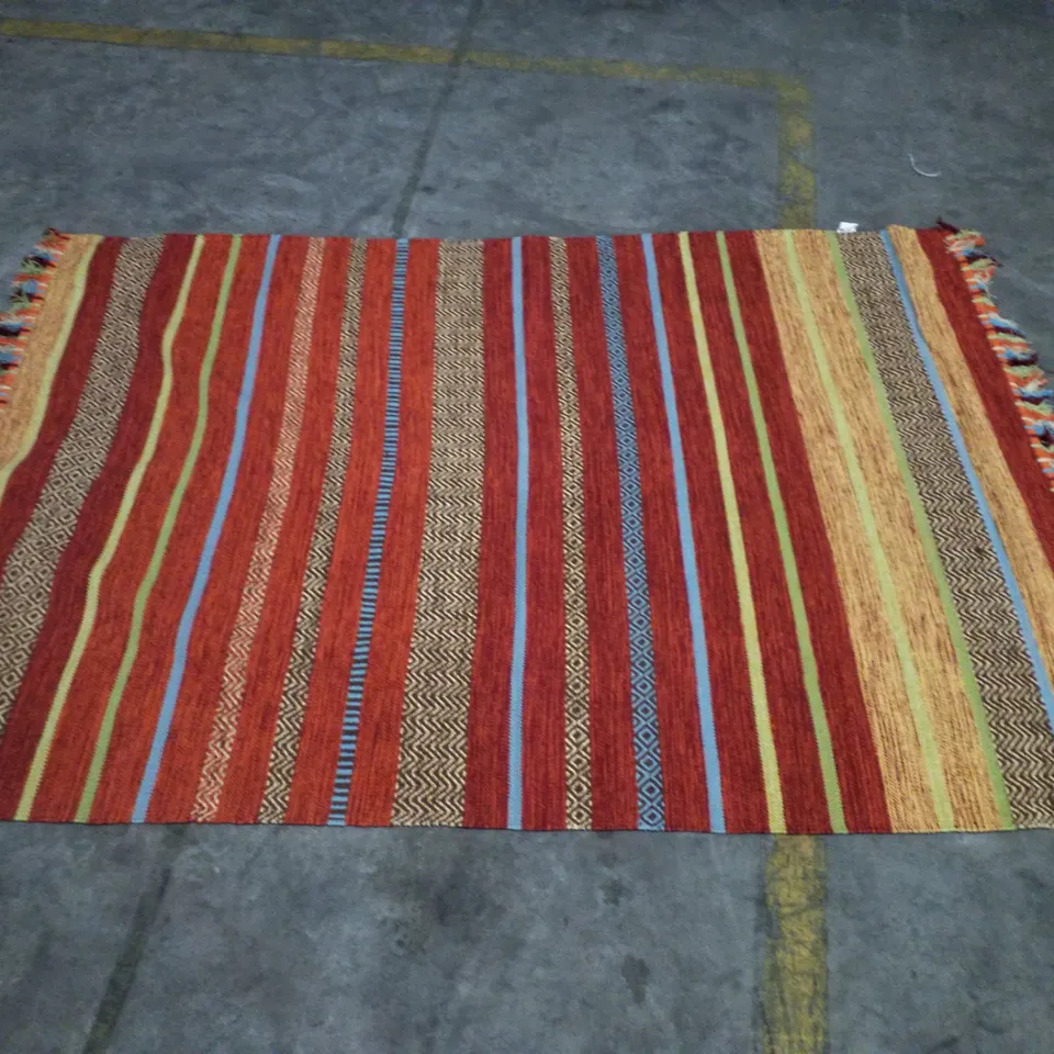 BRAND NEW PACO HOME KILIM 213 RUG IN TERRACOTTA - 160×220CM