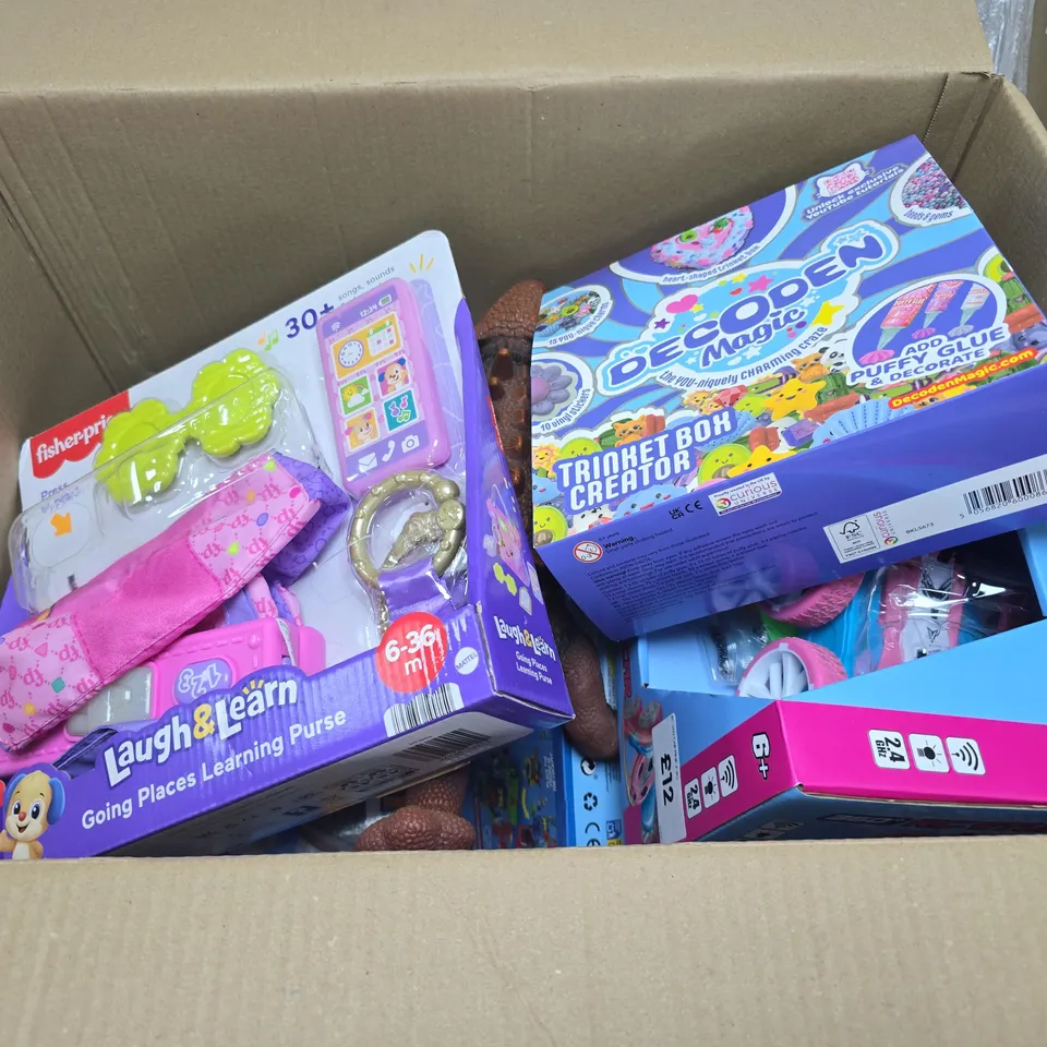 APPROXIMATELY 15 ASSORTED TOYS & GAMES PRODUCTS TO INCLUDE SONIC MARBLE RUN, FISHER-PRICE LAUGH & LEARN, 360 RC STUNT CAR, ETC