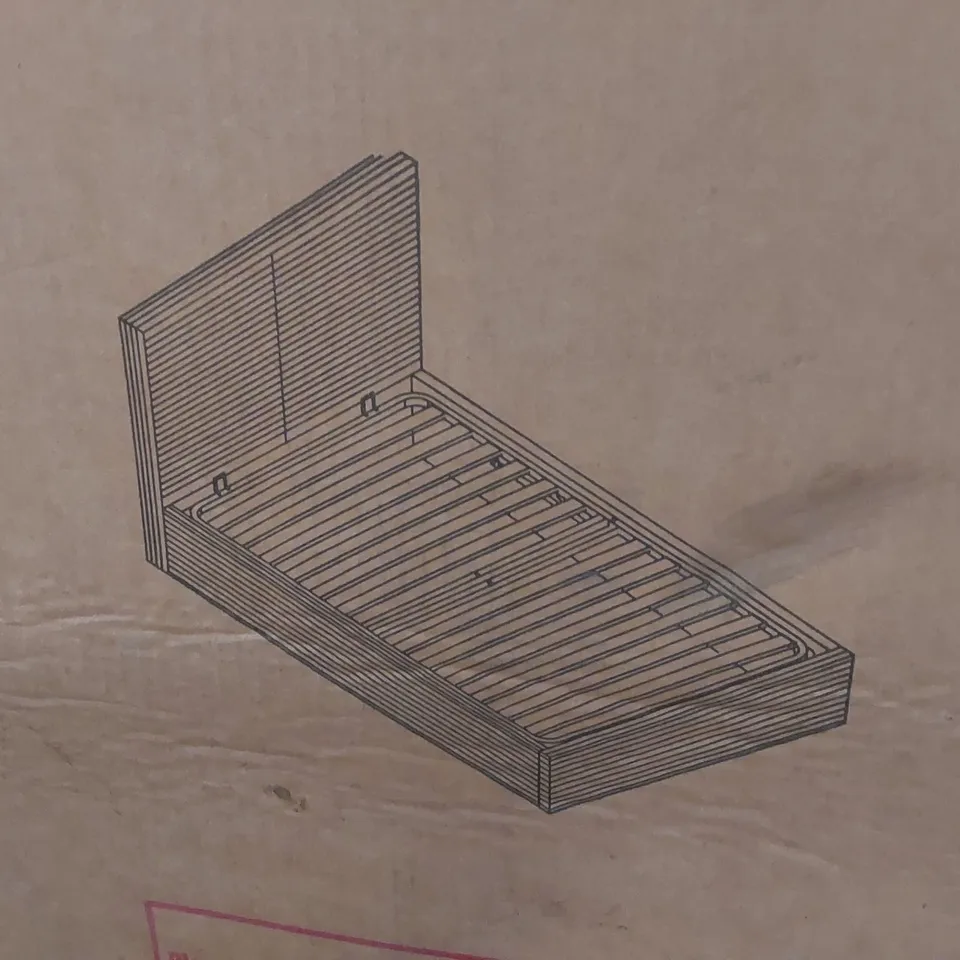 BOXED OTTOMAN BED FRAME - GREY (2 BOXES)