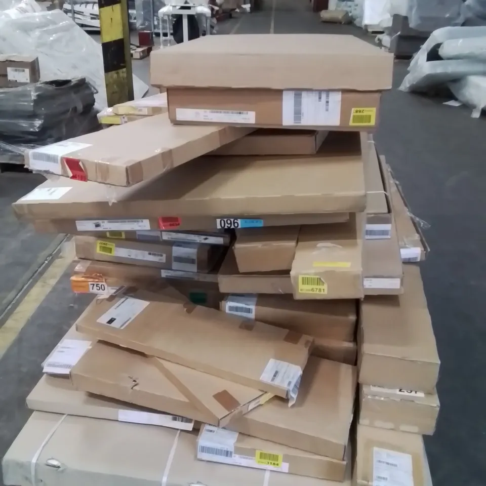 PALLET CONTAINING LARGE QUANTITY OF INCOMPLETE BOXED FURNITURE PARTS