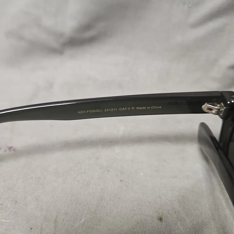 MELLER SUNGLASSES AD3-FOGOLI CAT.3 – BLACK RECTANGULAR FRAMES