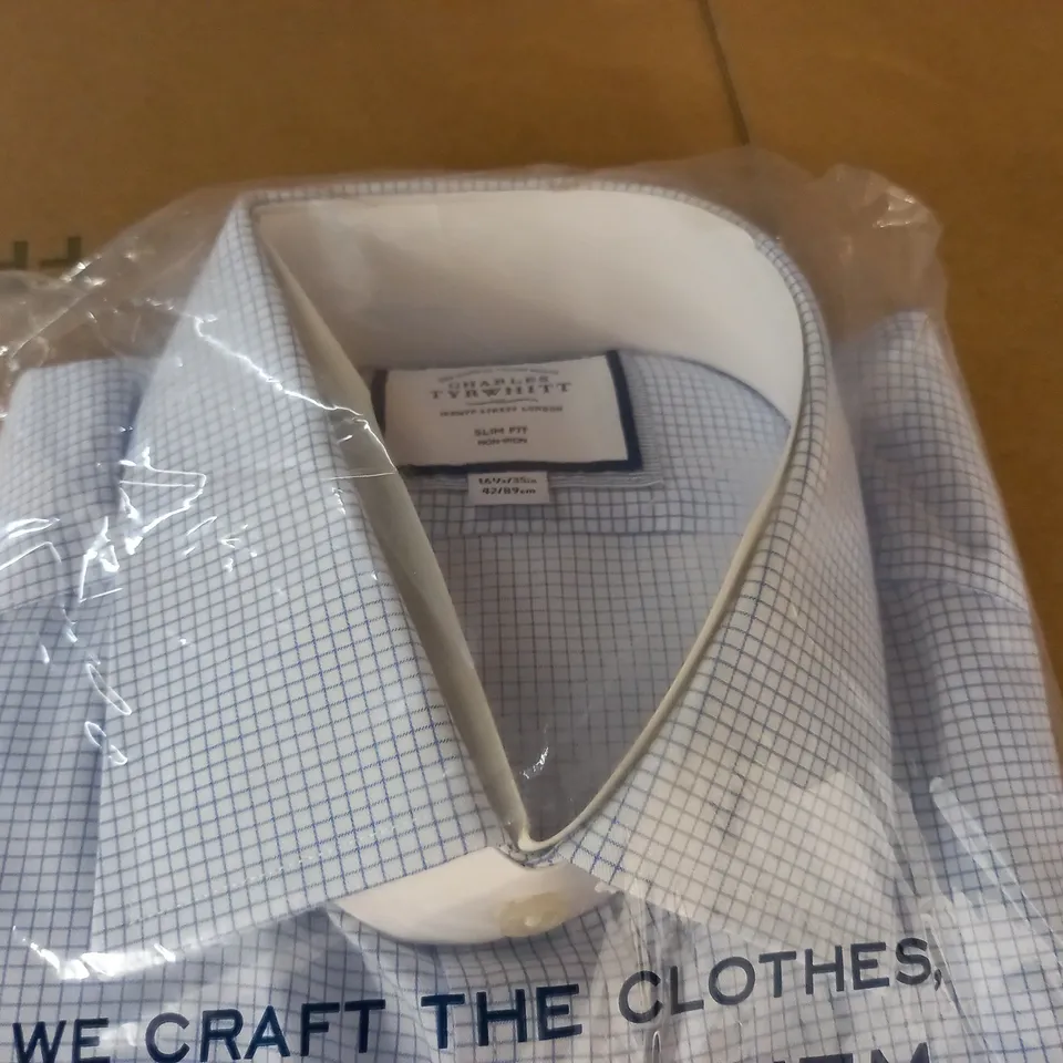 CHARLES TYRWHITT SLIM FIT LONG SLEEVE SHIRT - 16 1/2 