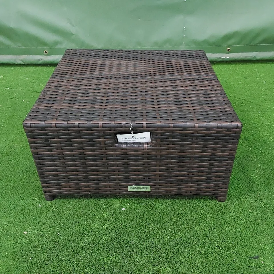 DESIGNER CHOCOLATE MIX RATTAN FOOTSTOOL