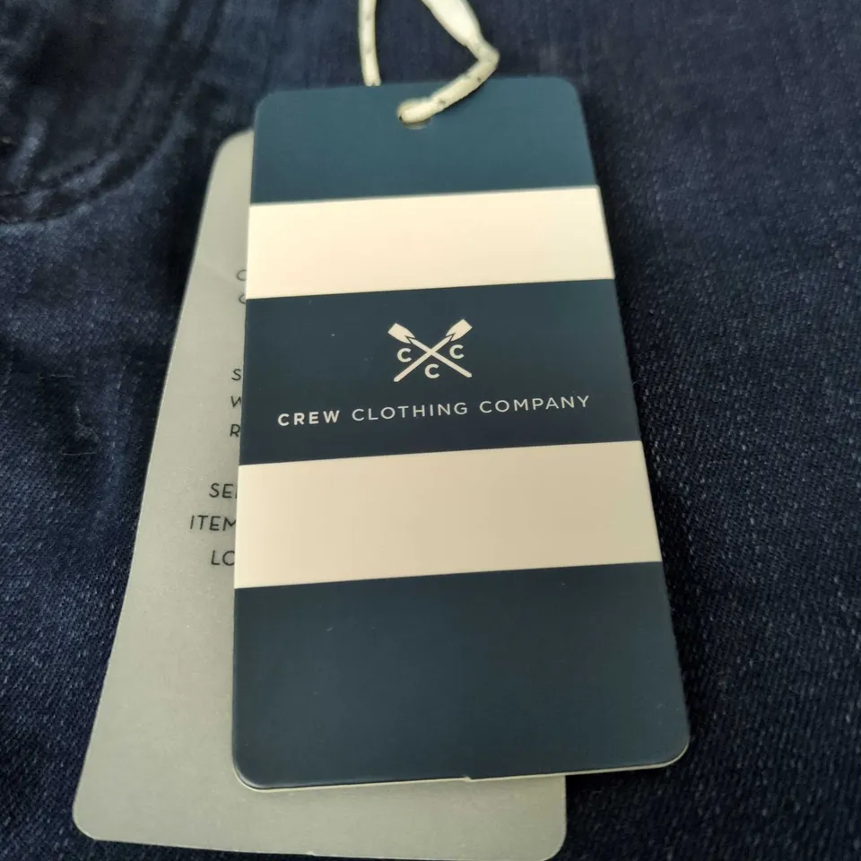 CREW CLOTHING COMPANY SUPERSTRETCH 5-POCKET JEANS – INDIGO, UK 10 (WOMEN'S)