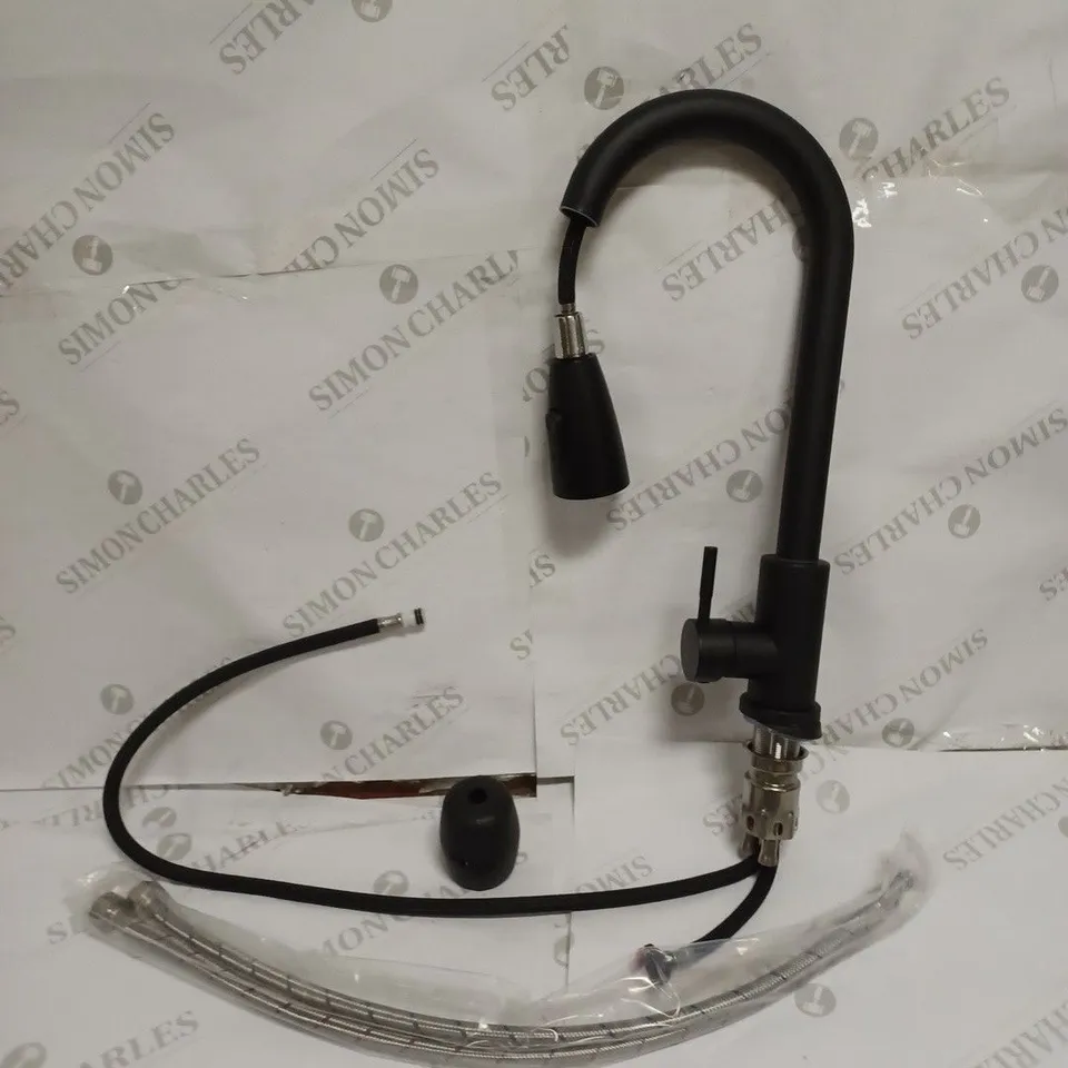 BOXED UNBRANDED MULTIFUNCTIONAL PULLING FAUCET - BLACK