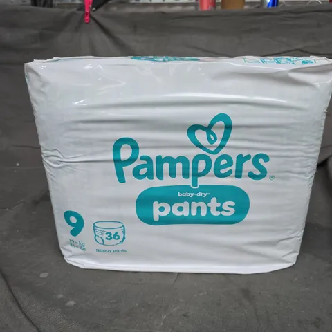 PAMPERS BABY-DRY PANTS NAPPIES SIZE 9 – PACK OF 36