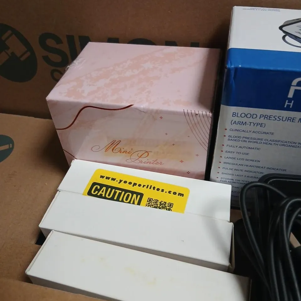ASSORTED HOME ELECTRONICS & SMALL APPLIANCES (MIXED LOT) – BP MONITOR, MICROWAVE TOASTIE MAKER, THERMOSTAT & SMART DEVICES