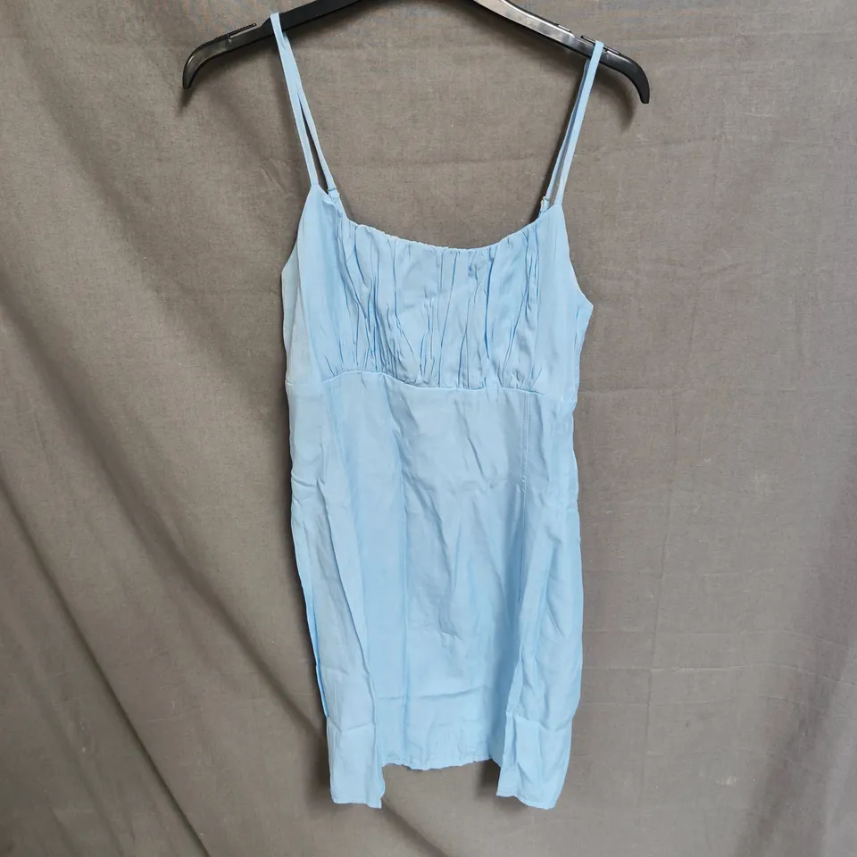 BOX OF APPROXIMATELY 50 URBAN BLISS LIGHT BLUE SLIP DRESS, SPAGHETTI STRAPS – WOMEN’S - SIZES 8 / 12 / 14 / 16 