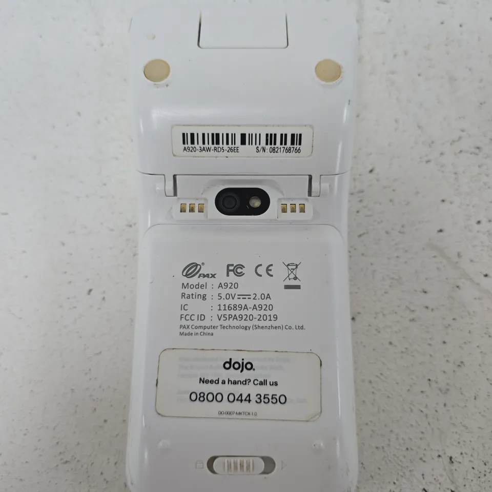DOJO A920 HANDHELD DEVICE – WHITE