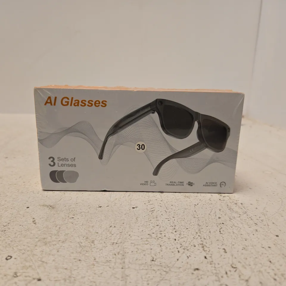 AI GLASSES SUNGLASSES – 3 LENS SETS (BOXED) 