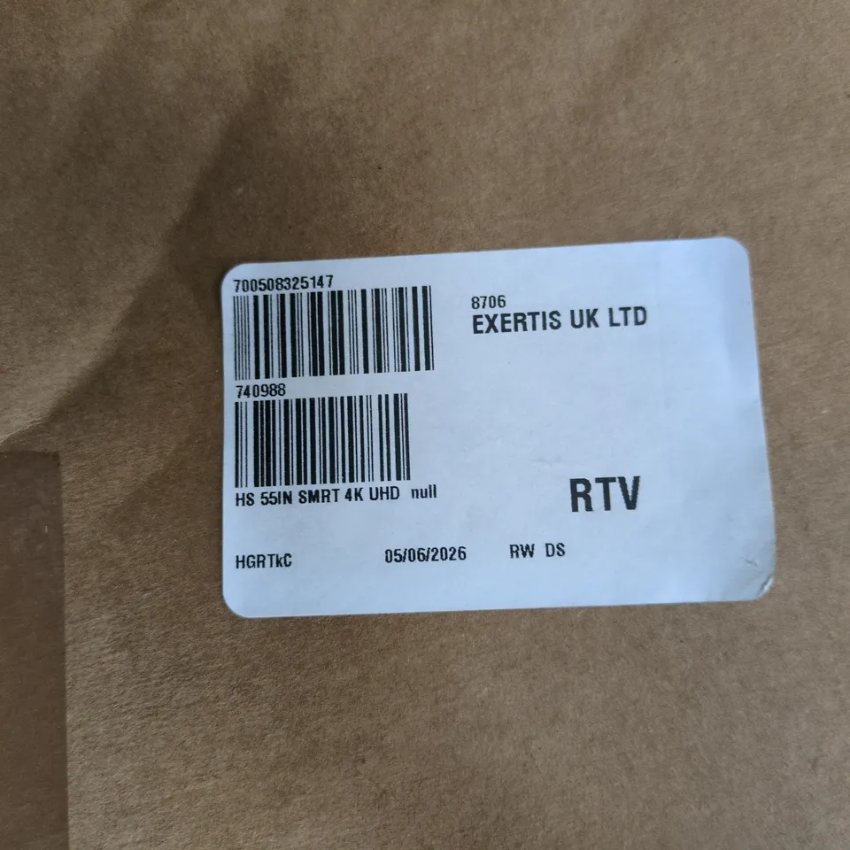 55-INCH SMART 4K UHD TELEVISION – BOXED