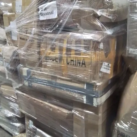 PALLET OF ASSORTED HOUSEHOLD GOODS AND PRODUCTS TO INCLUDE;MIRROR,STEAMER WRENCH DRILL GUN