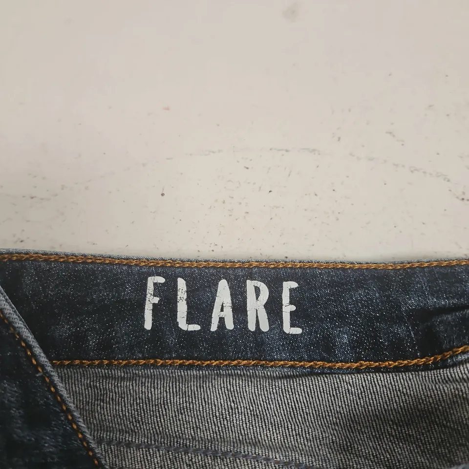 M&S DENIM JEANS – WOMEN'S FLARE FIT, INDIGO BLUE SIZE 10