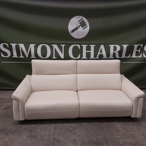 QUALITY DESIGNER ITALIAN MADE 3 SEATER ELECTRIC RECLINER LEATHER SOFA