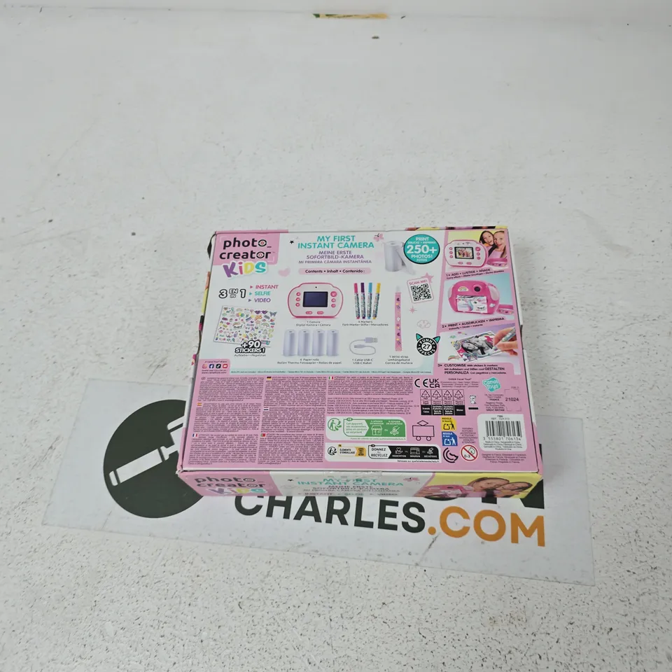PHOTO CREATOR KIDS MY FIRST INSTANT CAMERA – PINK BOXED TOY