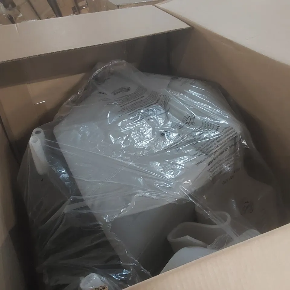 BOXED SORRENTO RECLINER LIGHT GREY PREMIUM FAUX LEATHER SOFA PARTS - BOXES 2 AND 3 OUT OF 3 ONLY (2 BOXES)