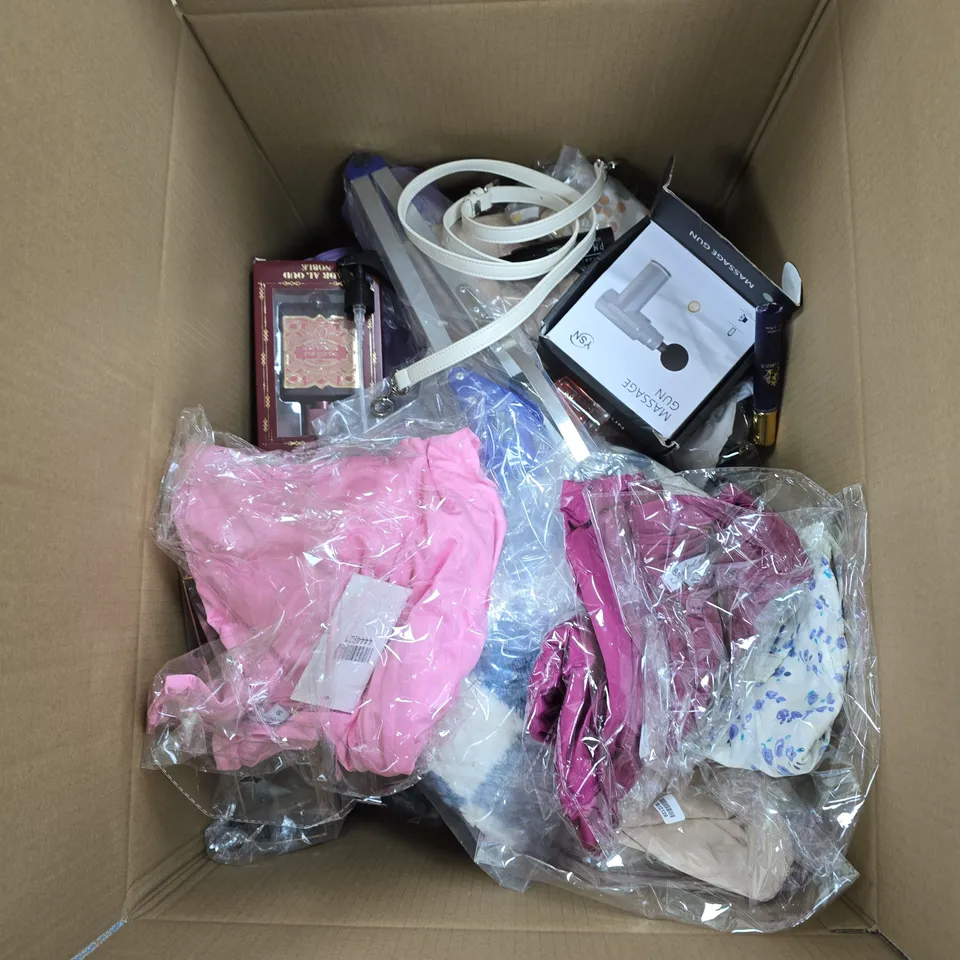 LARGE QUANTITY OF ASSORTED ITEMS TO INCLUDE COPPER SPORTS SOCKS, MINI PRINTER, FRAGRANCE DISK, ETC - COLLECTION ONLY