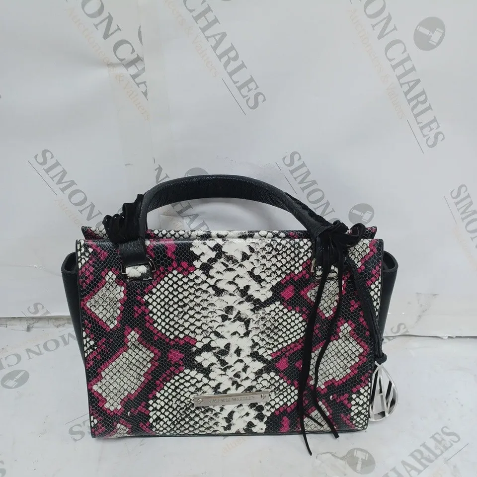 AMANDA WAKELEY THE MINI JACKMAN MEDIUM MULTIWAY BAG METALLIC SUEDE PYTHON