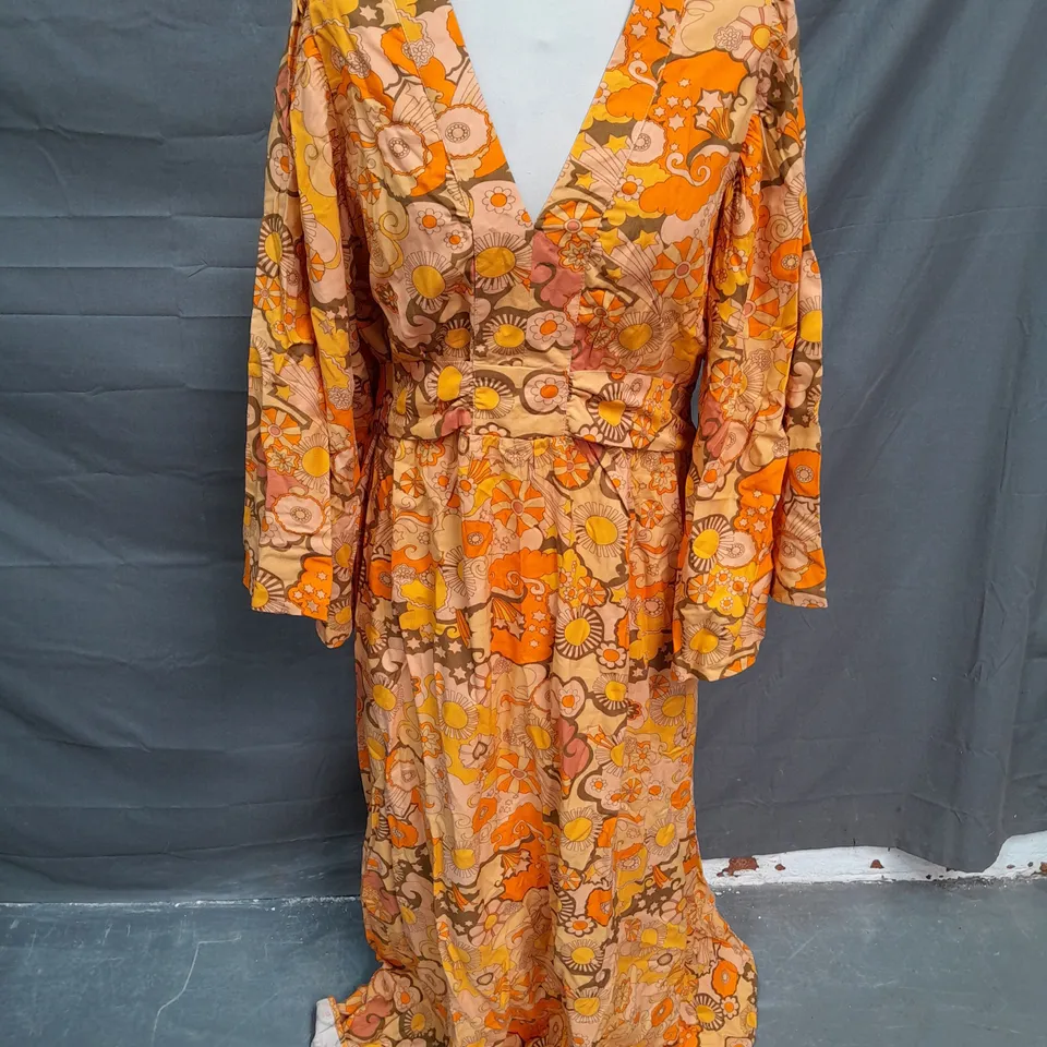 JOANIE DAWN PORTER SUNRISE MAXI DRESS - UK 16