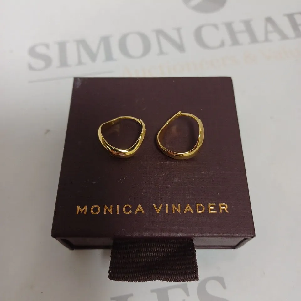 MONICA VINADER SWIRL SMALL HOOP EARRINGS