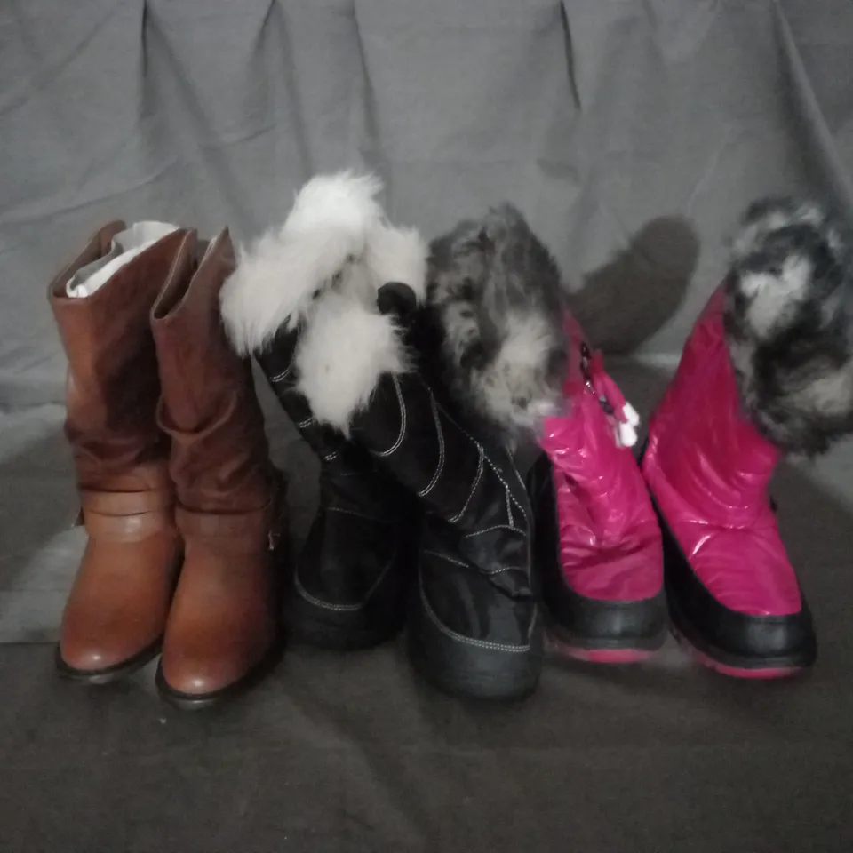 APPROXIMATELY 10 PAIRS OF ASSORTED KIDS SHOES IN VARIOUS STYLES AND SIZES 