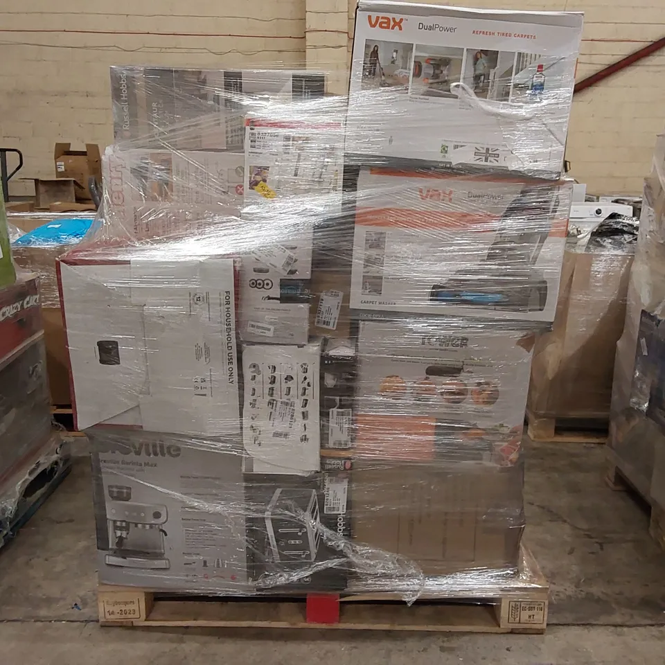 PALLET OF APPROXIMATELY 33 UNPROCESSED RAW RETURN HOUSEHOLD AND ELECTRICAL GOODS TO INCLUDE;