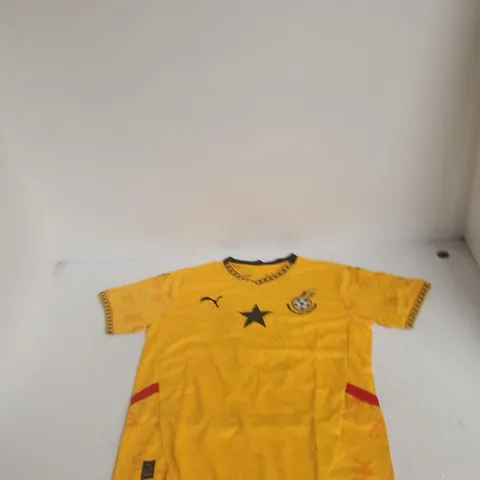 PUMA GHANA FOOTBALL ASSOCIATION FOOTBALL JERSEY – CALLISTO 17, YELLOW, SIZE L (US L / EU L) 