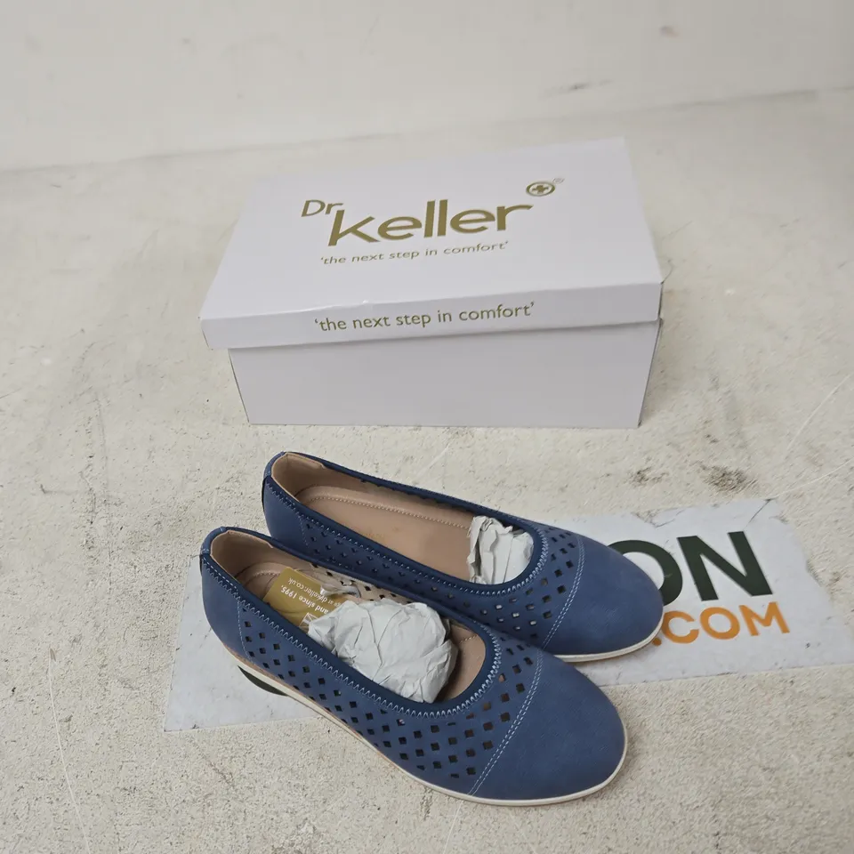 DR KELLER JILL B1710 WOMEN'S SHOES - BLUE, UK 4