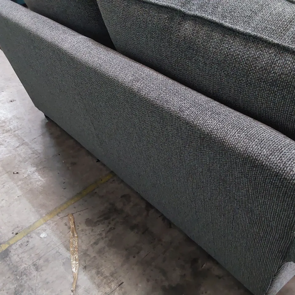 QUALITY BRITISH DESIGNER LOUNGE Co. TWO SEATER SOFA GREY FABRIC 