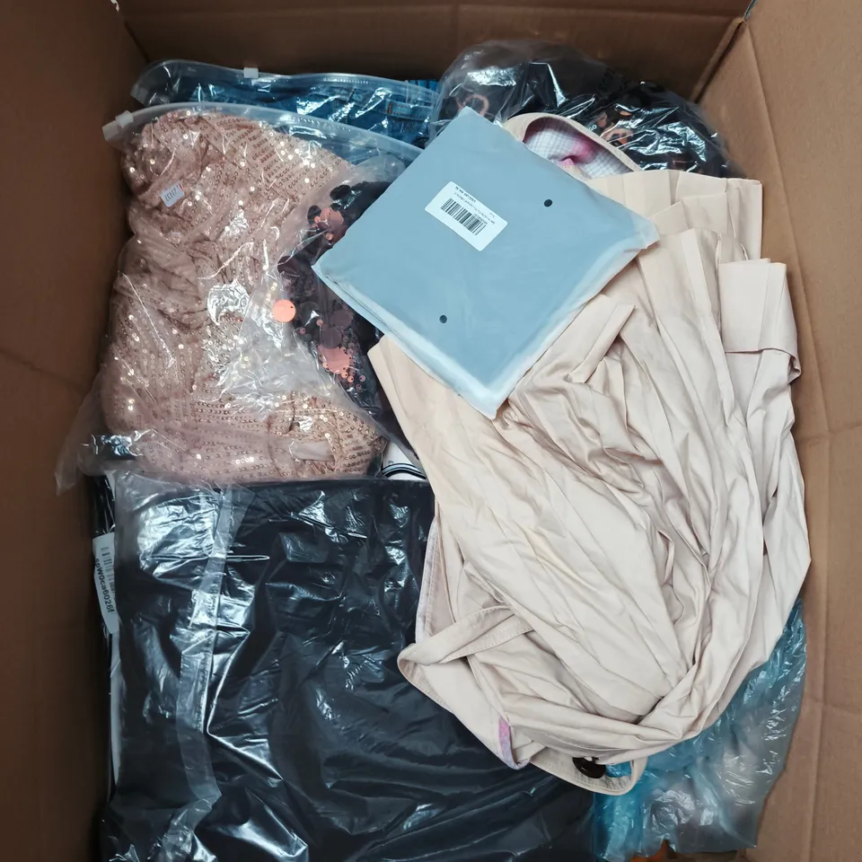 APPROXIMATELY 20 ASSORTED CLOTHING AND FASHION PRODUCTS IN VARIOUS STYLES AND SIZES - COLLECTION ONLY