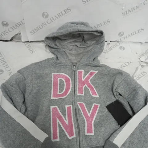 DKNY TRACKSUIT PINK AND GREY - SIZE 6