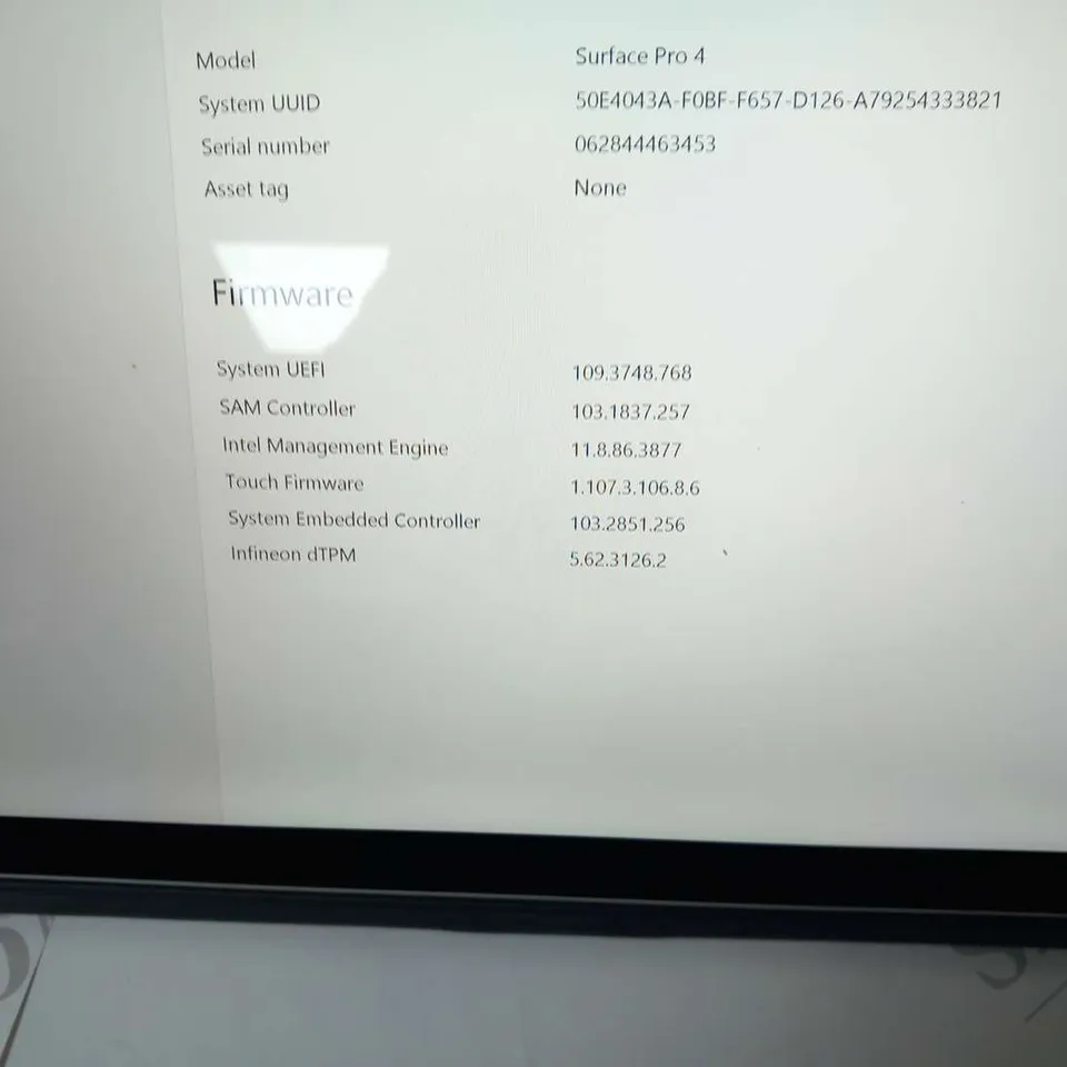 MICROSOFT SURFACE PRO 4 128GB 1724