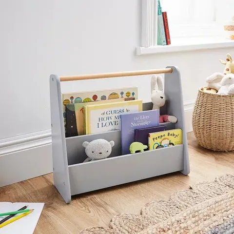 BOXED KIDS RORY MINI BOOKCASE - GREY ( 1 BOX )