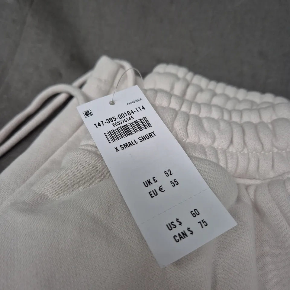 ABERCROMBIE & FITCH WHITE DRAWSTRING SHORTS – XS 