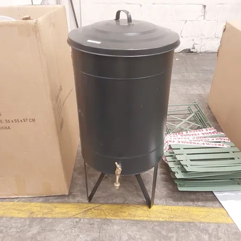CLASSIC WATER BUTT 100L CARBON GALVANISED STEEL