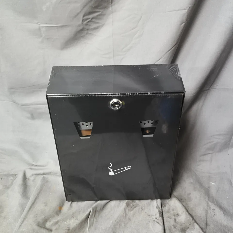 BOXED BURG WACHTER CIGARETTE BIN IN BLACK
