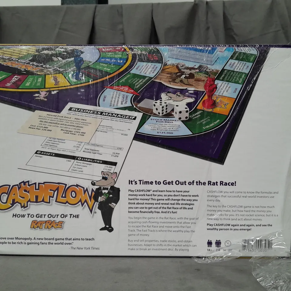 BOXED RICH DAD CASHFLOW RATRACE BOARD GAME