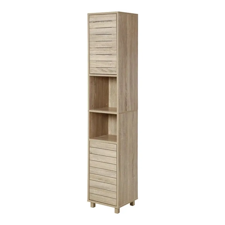 BOXED CONNOLLY 32 X 171 FREE STANDING CABINET - OAK EFFECT 