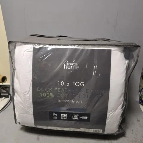 10.5 TOG DUCK FEATHER & DOWN COTTON DUVET - KING