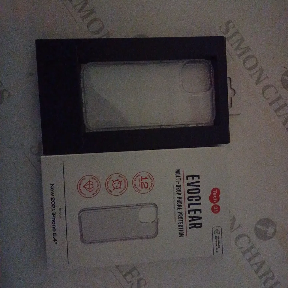 APPROXIMATELY 61 BRAND NEW BOXED EVOCLEAR TECH 21 NEW 2021 IPHONE 5.4" CASES